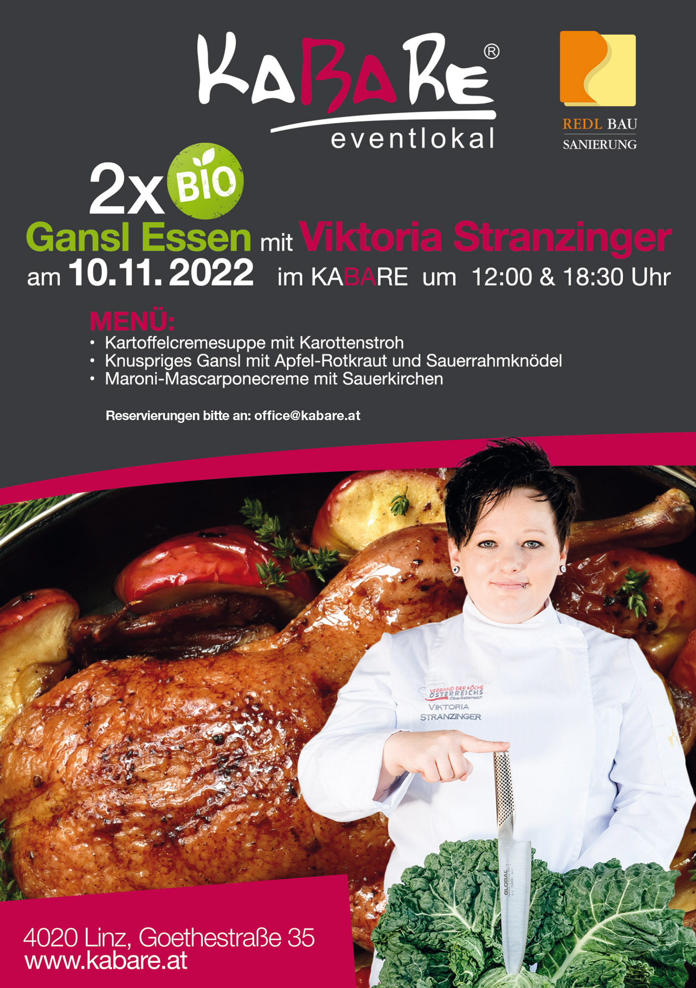GANSL Essen mit Viktoria Stranzinger